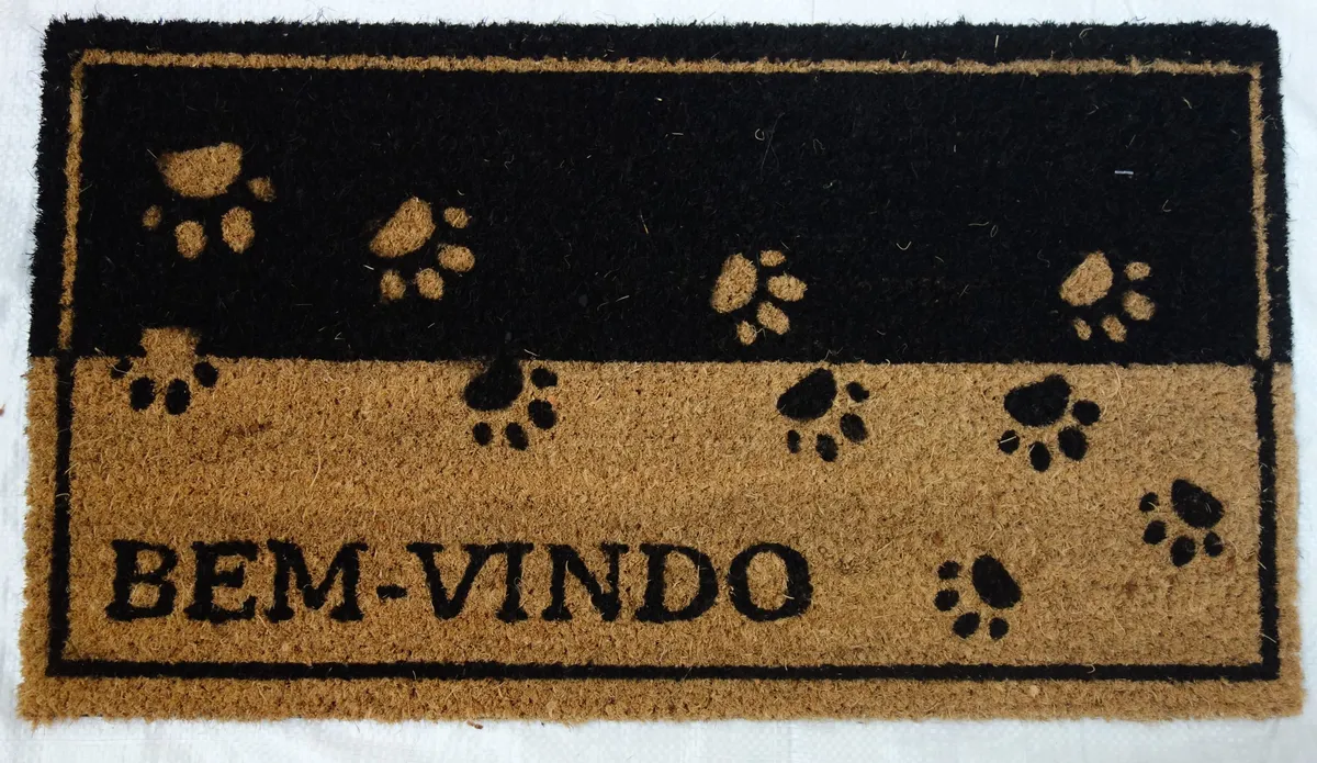 Capacho Bem-vindo com patinhas