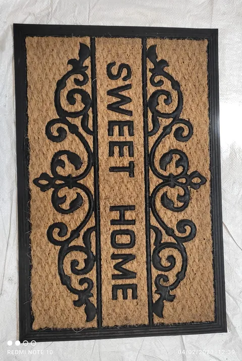Capacho Sweet Home vertical com arabescos