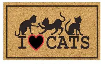 Capacho I love cats