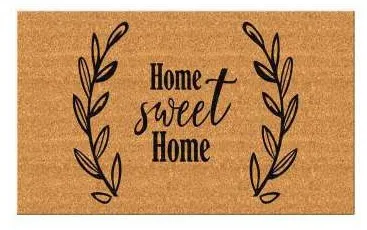 Capacho Home sweet Home com ramos de louro