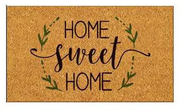 Capacho Home sweet Home com ramos