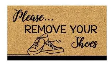 Capacho Please remove your shoes
