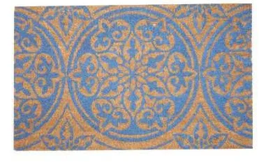 Capacho mandala azul