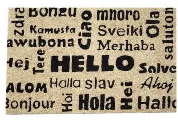 Capacho Hello em vários idiomas