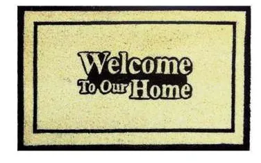 Capacho Welcome to our Home com moldura