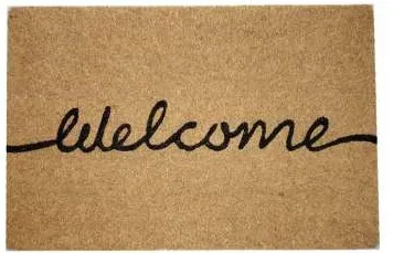 Capacho welcome em linha contínua