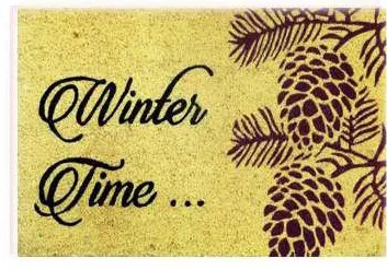 Capacho Winter time com pinhas