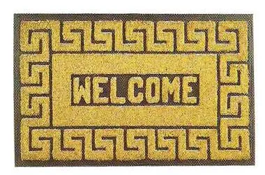 Capacho Welcome com grega