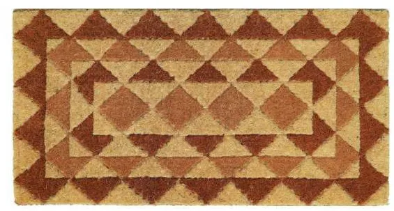 Capacho triângulos com moldura