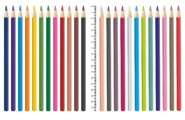 Lápis de cor cores vivas e tons pastel