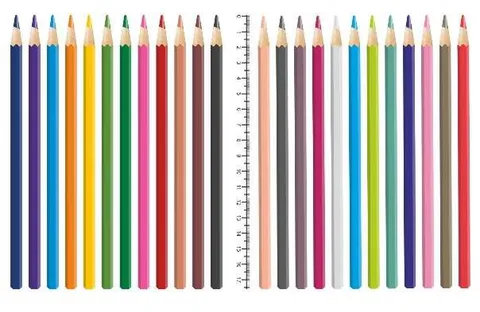 Lápis de cor cores vivas e tons pastel