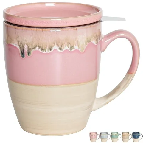 Caneca Double Reactive 320 ml com tampa e infusor