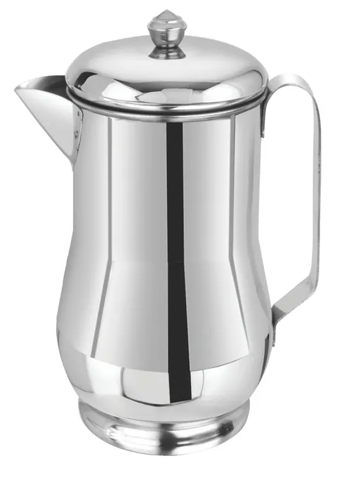 Jarra com tampa e pé em inox