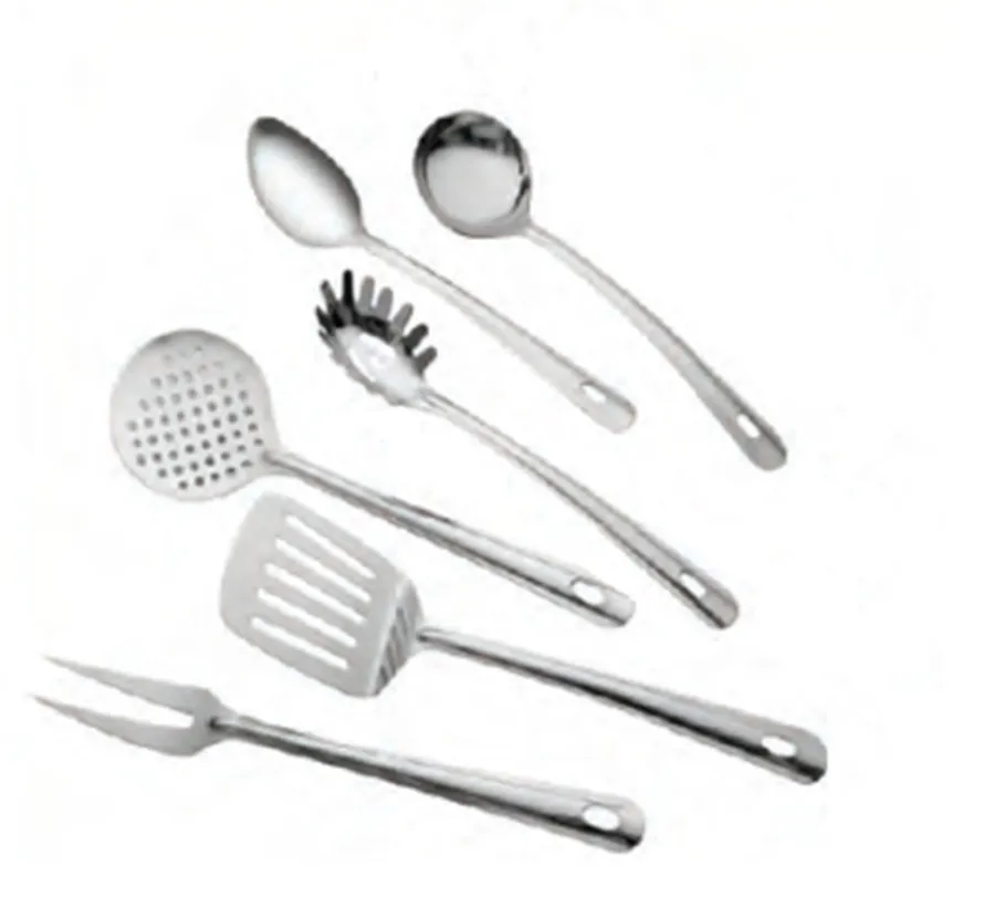 Kit de utensílios de cozinha 6 peças em inox