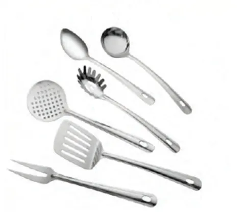 Kit de utensílios de cozinha 6 peças em inox