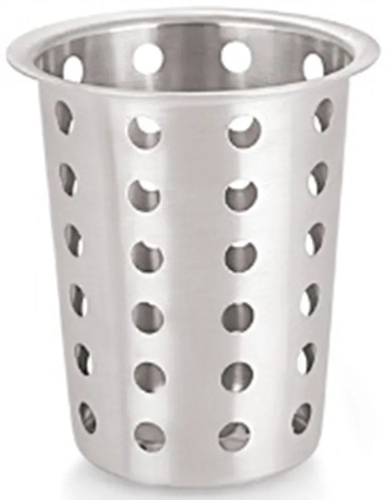 Porta-talheres escorredor perfurado em inox