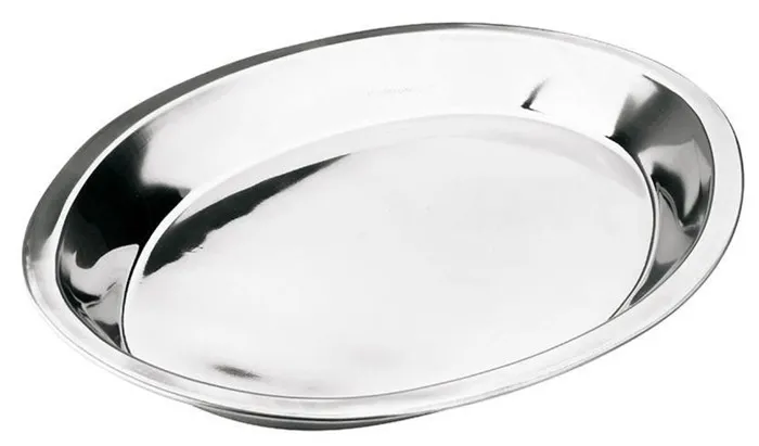 Travessa oval rasa em inox