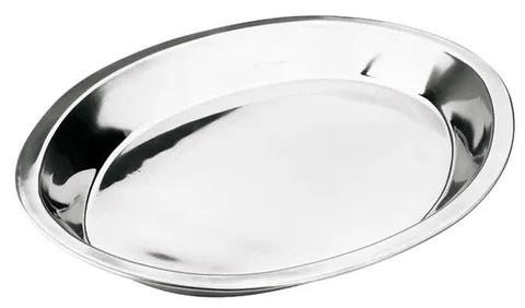 Travessa oval rasa em inox