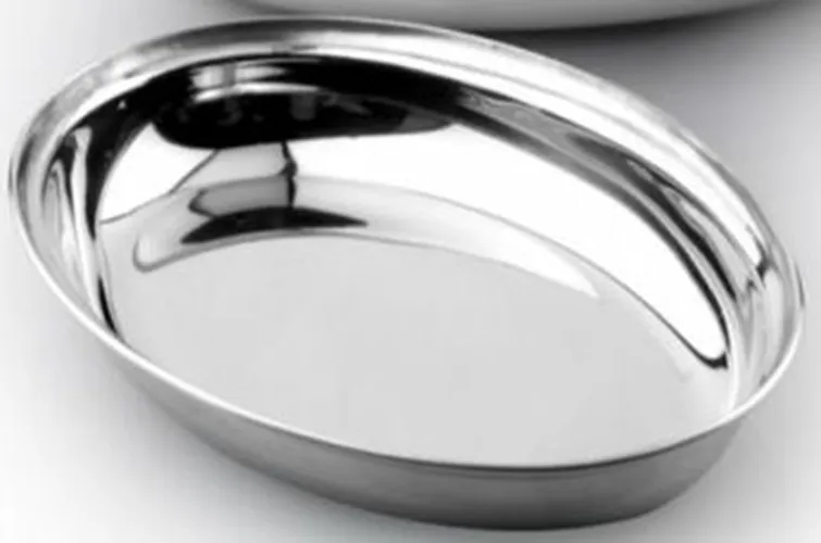 Travessa oval funda em inox