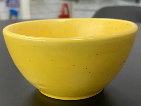 Bowl fosco amarelo pontilhado