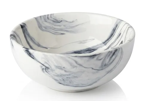 Tigela marmorizada azul