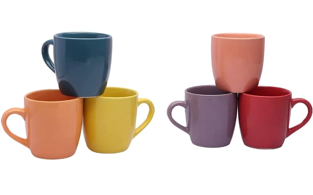 Caneca pequena lisa colorida