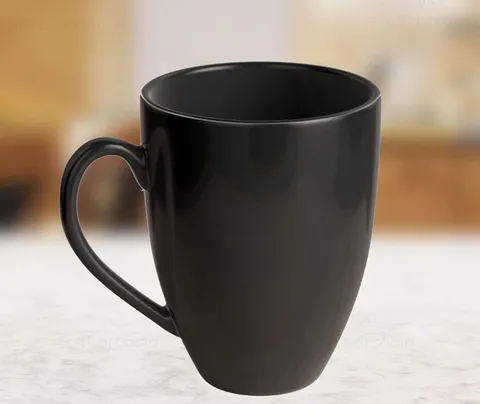 Caneca preta fosca