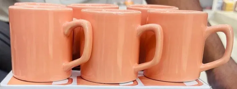 Caneca reta pêssego