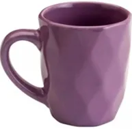 Caneca facetada lilás