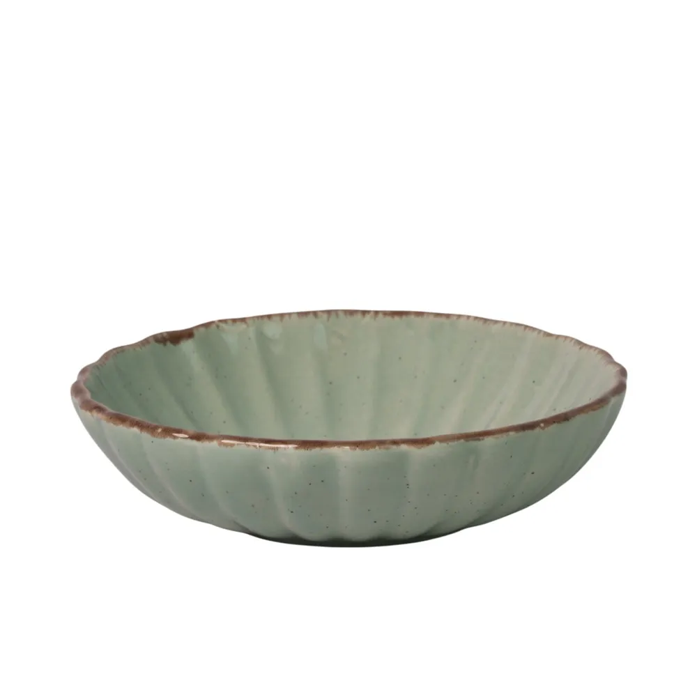 Bowl canelado com borda rústica