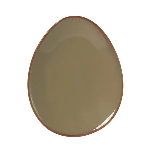 Prato oval formato ovo oliva