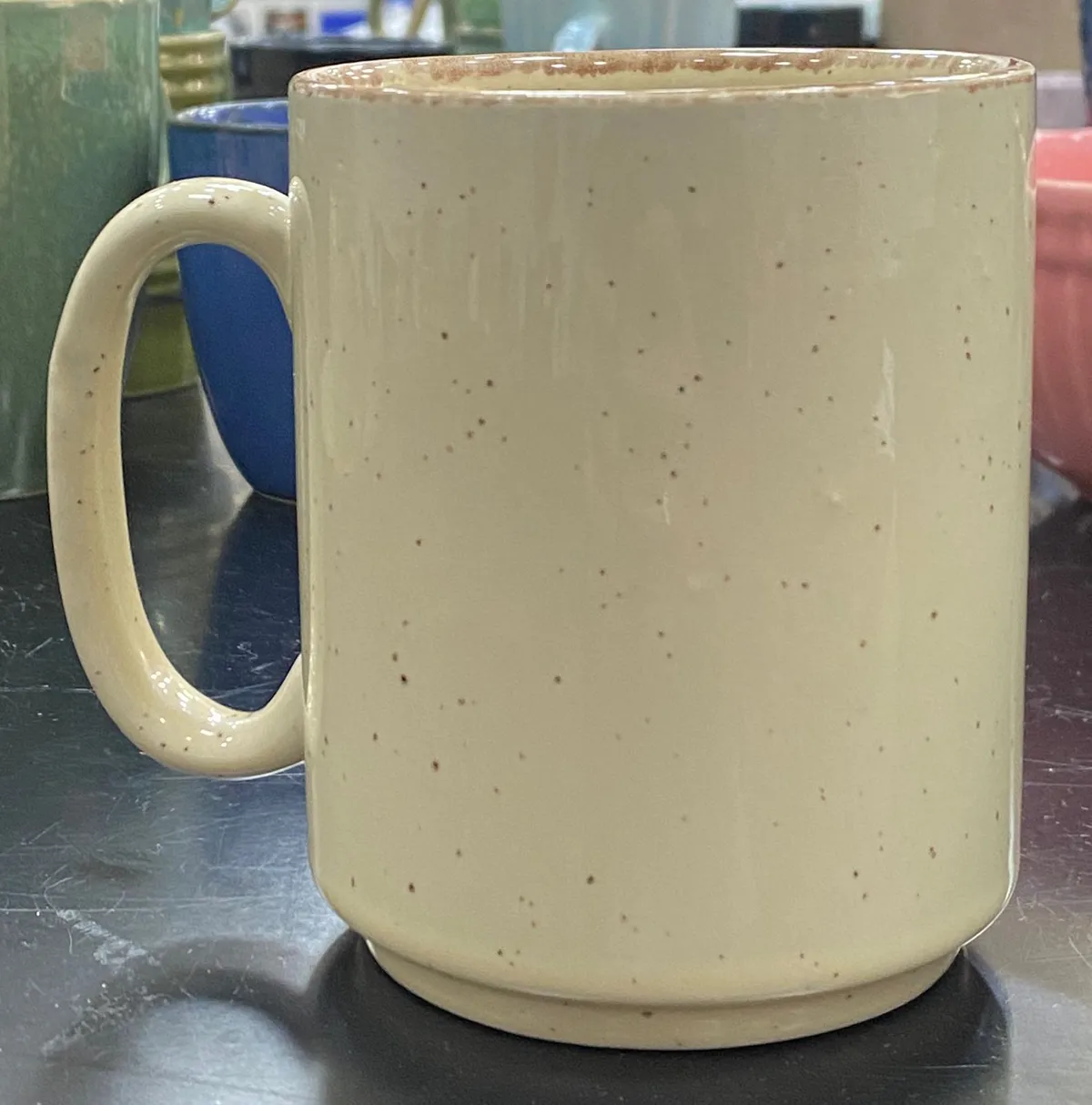 Caneca alta creme mesclada
