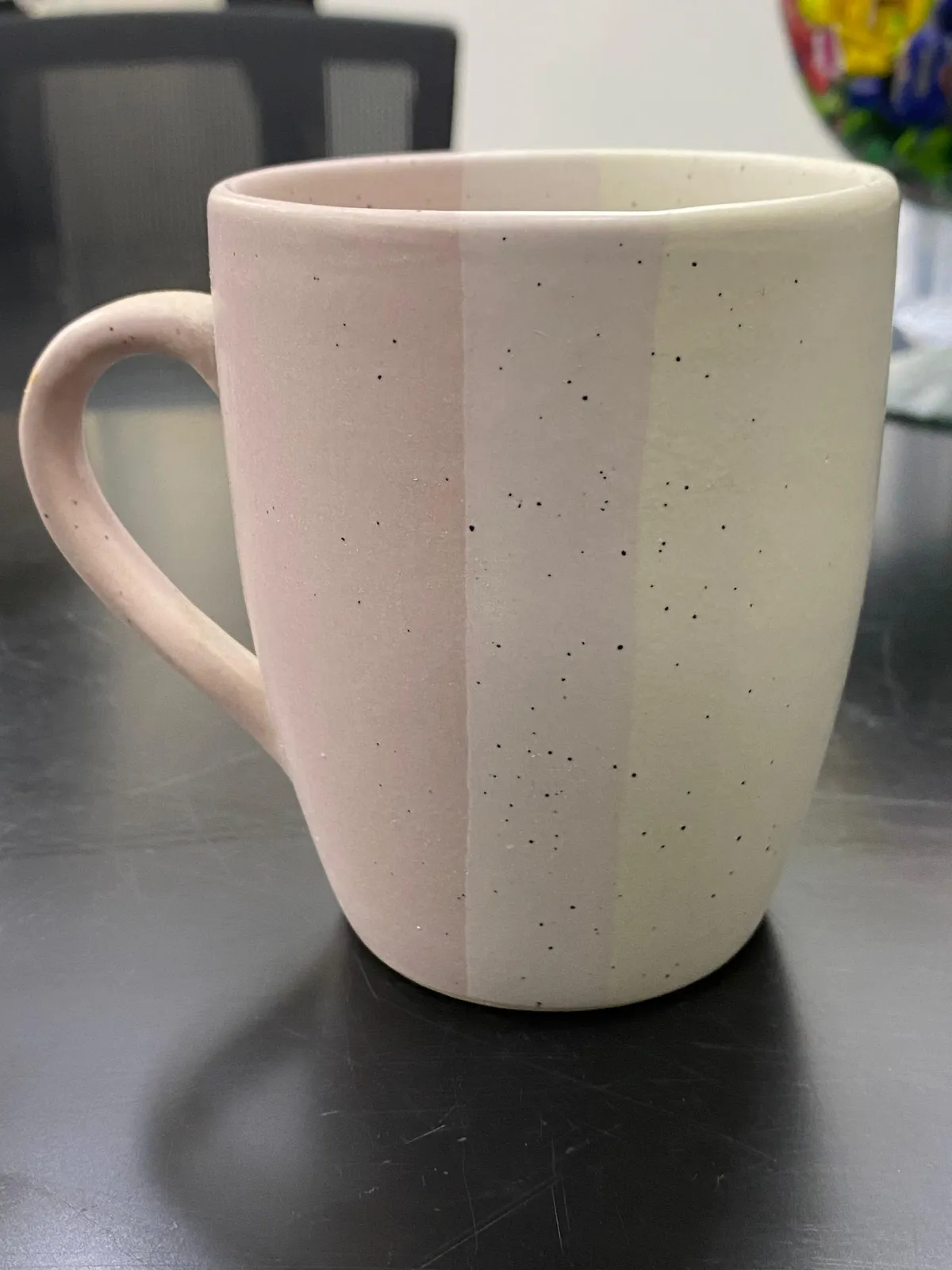 Caneca bicolor mesclada cônica