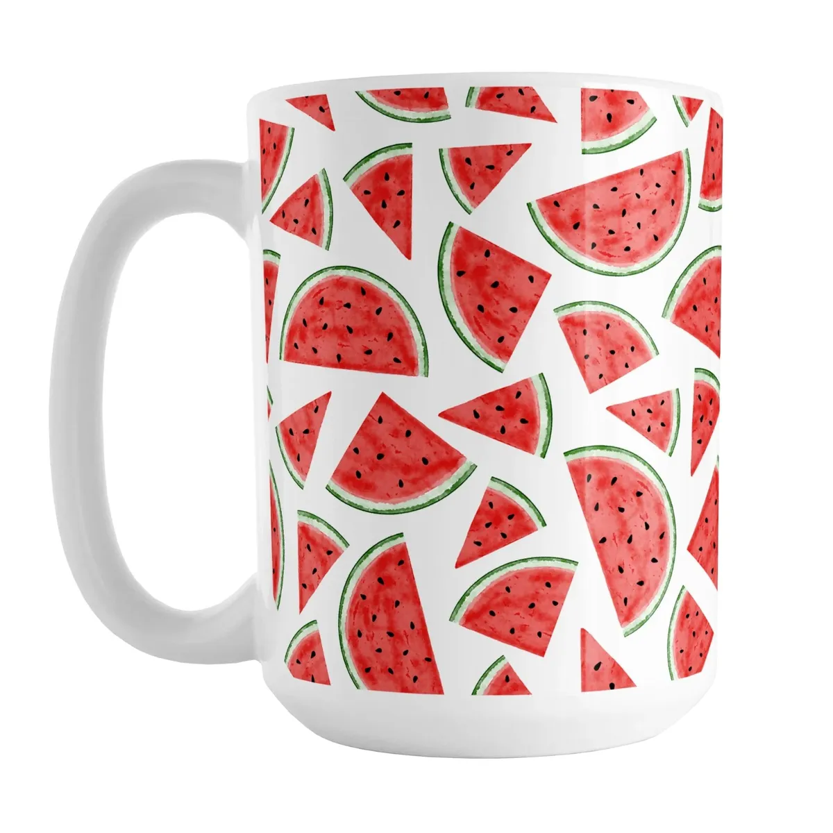 Caneca pintada à mão com melancias
