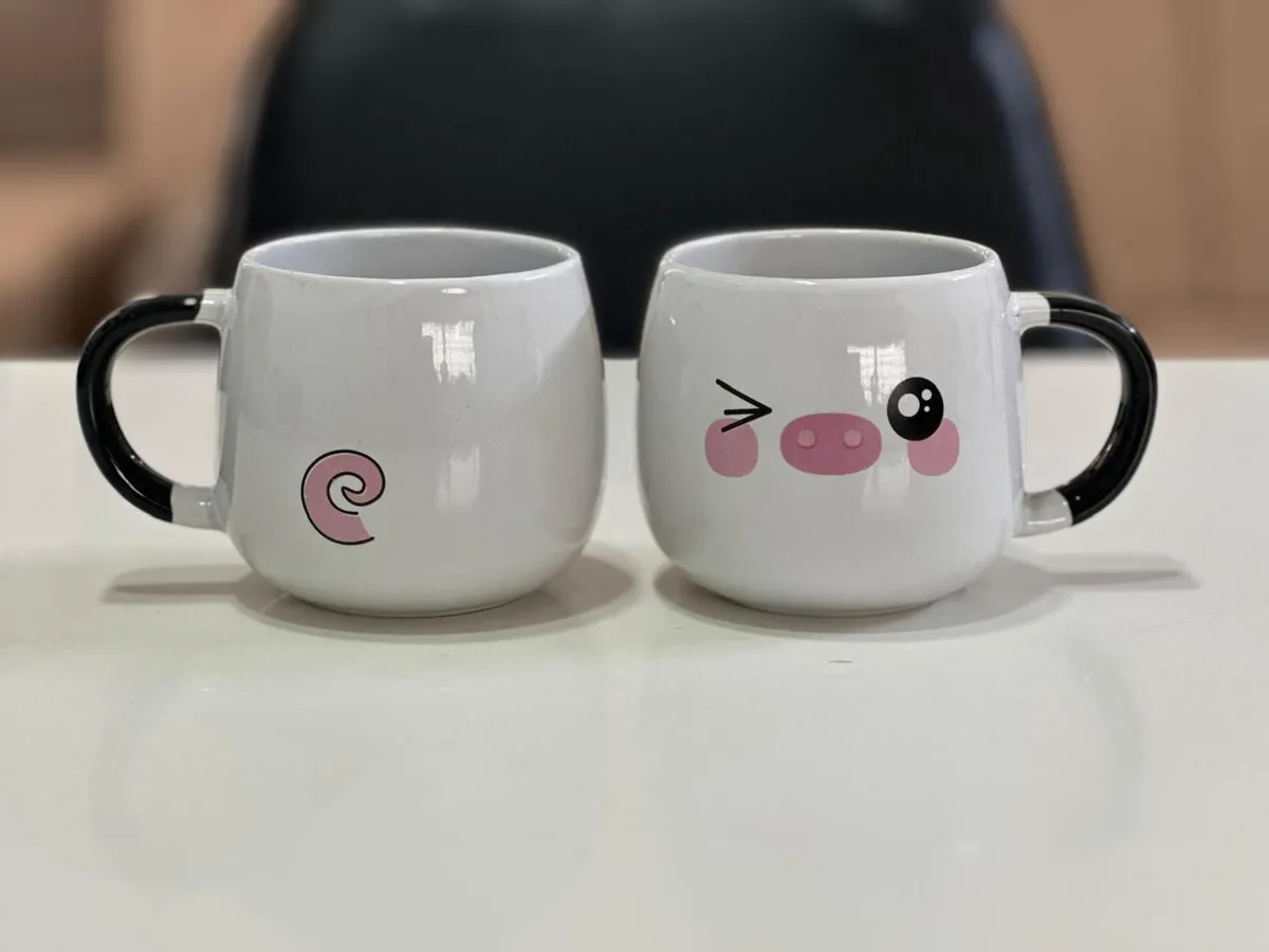 Caneca carinha de porquinho