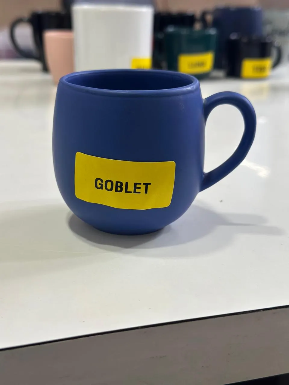 Caneca azul bojuda