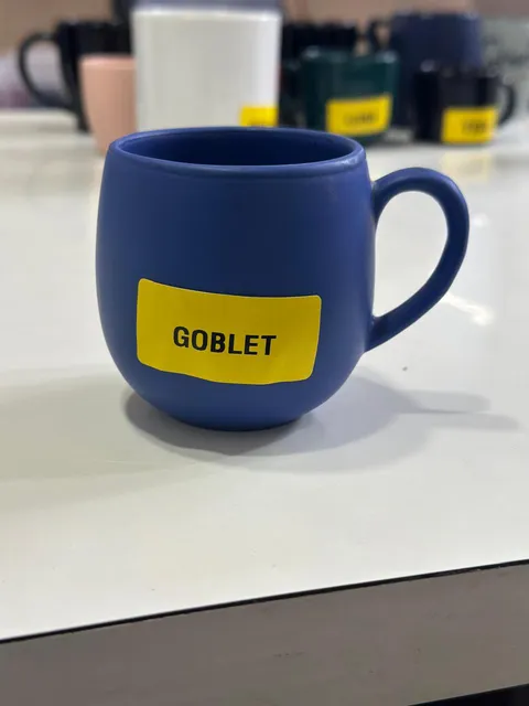 Caneca azul bojuda