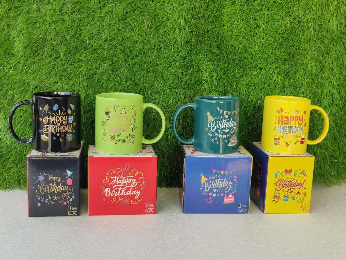 Caneca Happy Birthday com caixa