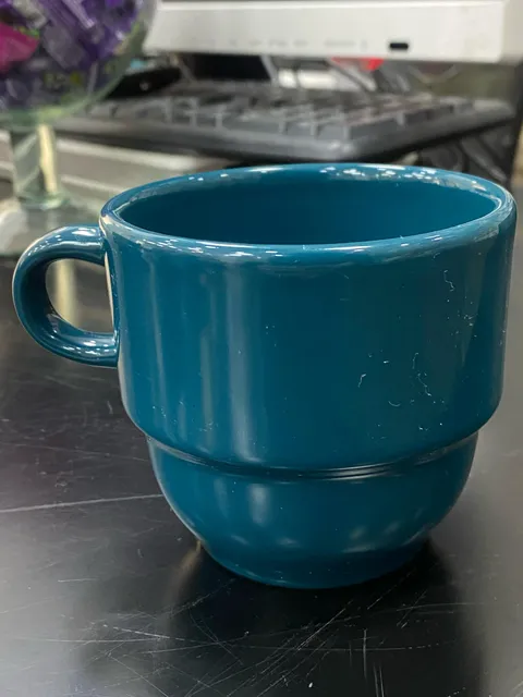 Caneca empilhável verde-petróleo