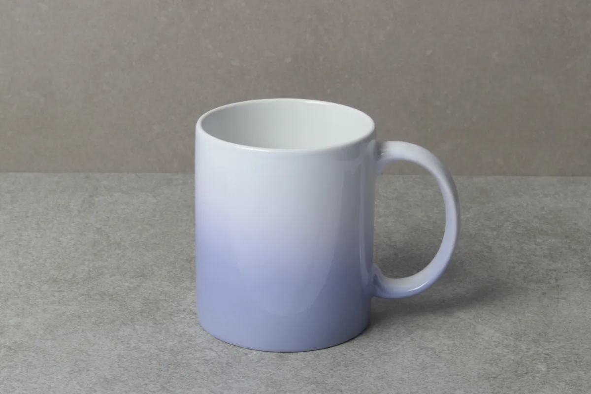 Caneca para sublimação 330 ml degradê com alça em C