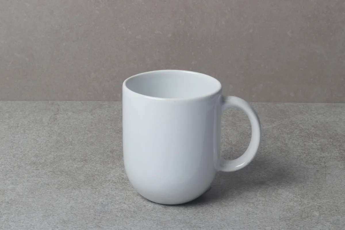 Caneca branca para sublimação Aqua grande 310 ml